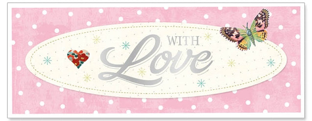No. 10 Card - With Love Butterfly