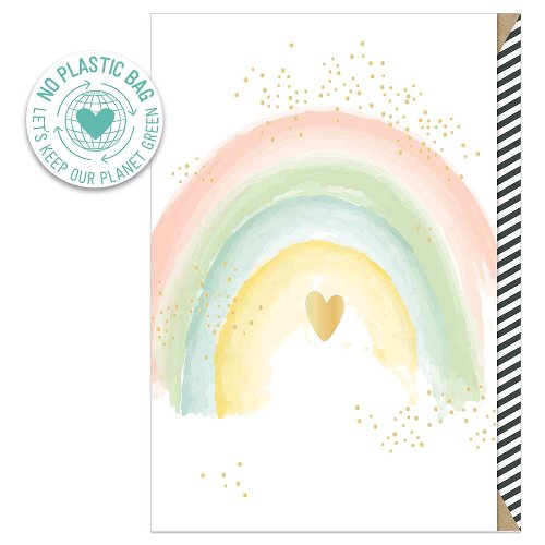 Rainbow Heart Card