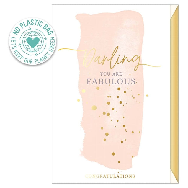 Darling You Are Fabulous Congratulations Card