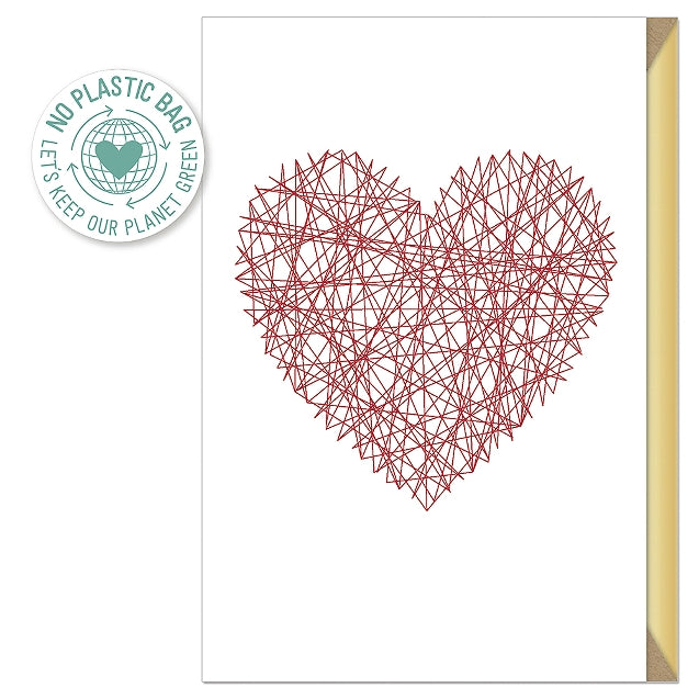 Embroidered Heart Card