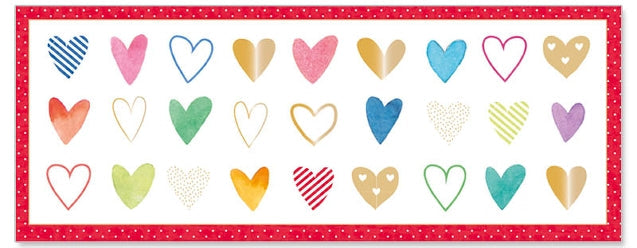 No. 10 Card - Cute Hearts