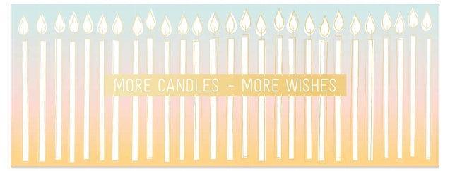 No. 10 Card - More Candles More Wishes