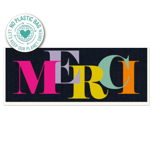 No. 10 Card - Merci Colourful