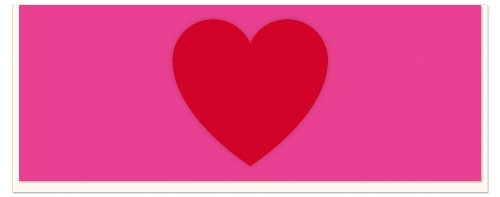 No. 10 Card - Big Red Heart