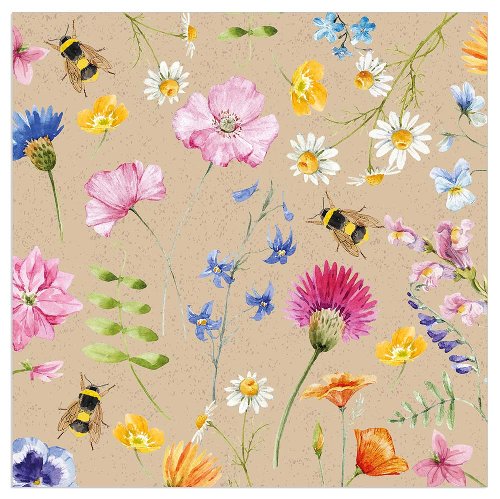 Luncheon Napkin Honeybee Garden