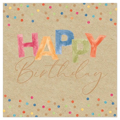 Luncheon Napkin Birthday Confetti