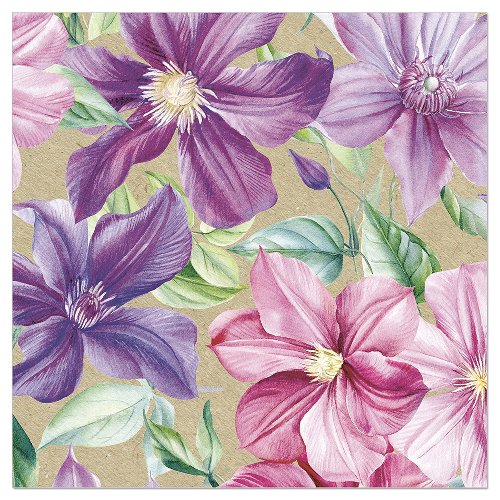 Luncheon Napkin Clematis