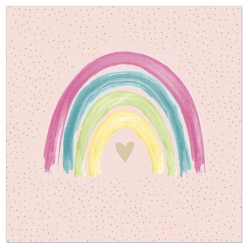 Luncheon Napkin Rainbow Love