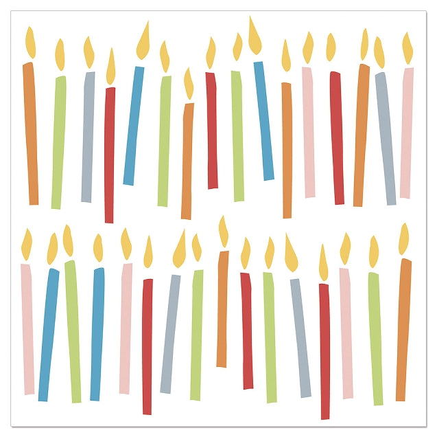 Luncheon Napkin Birthday Candles