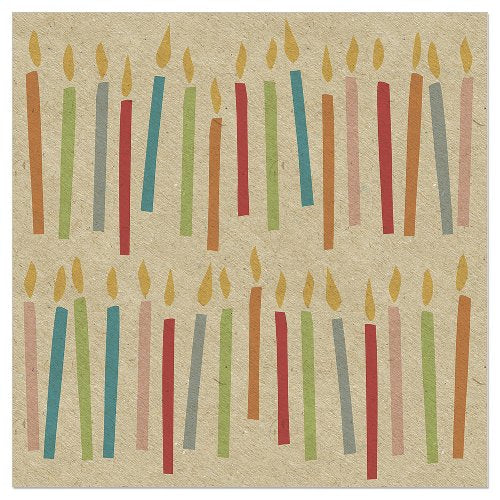 Luncheon Napkin Birthday Candles