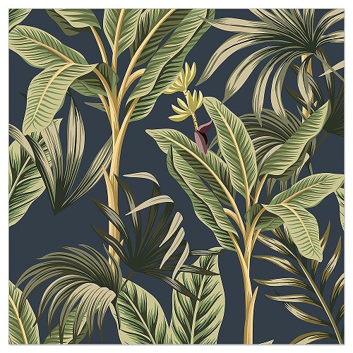 Luncheon Napkin Tropical Leaves