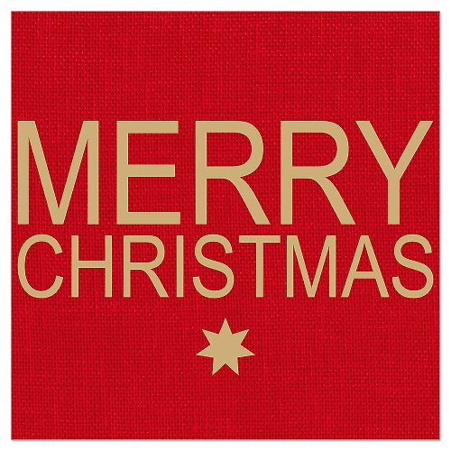Luncheon Napkin Merry Christmas