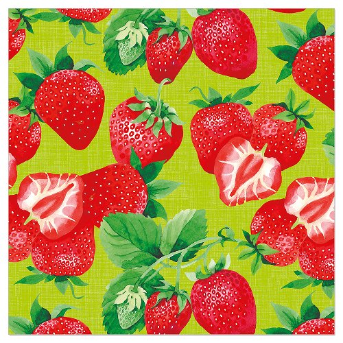 Luncheon Napkin Summer Strawberries