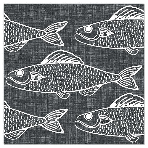 Luncheon Napkin Gone Fishing