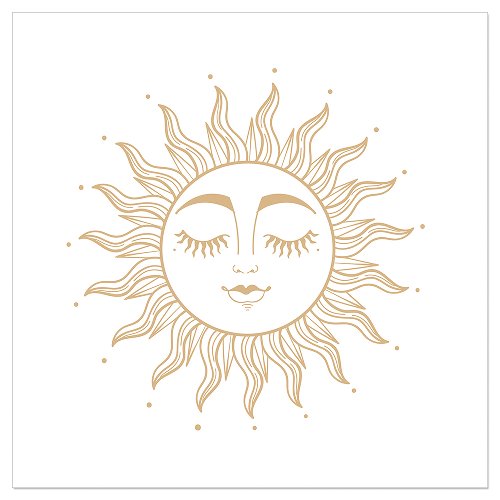 Luncheon Napkin Sunface