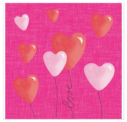 Luncheon Napkin Love Is In The Air