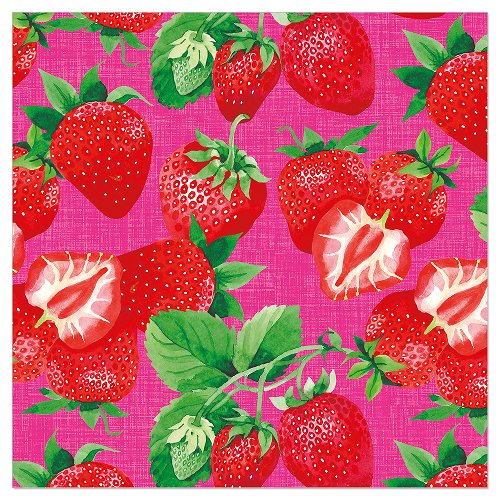 Luncheon Napkin Summer Strawberries