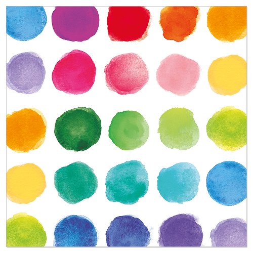 Luncheon Napkin Happy Dots