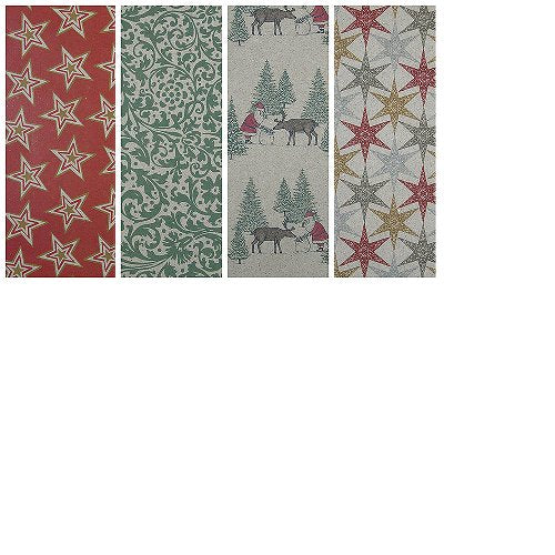 Gift Wrap Roll Set - Grass Paper Christmas