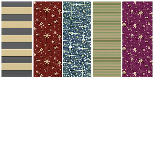 Gift Wrap Roll Set - Christmas Stars