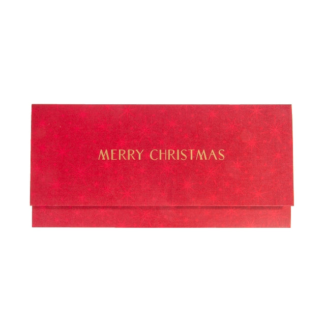 Voucher Envelope Large - Merry Christmas Red Stars