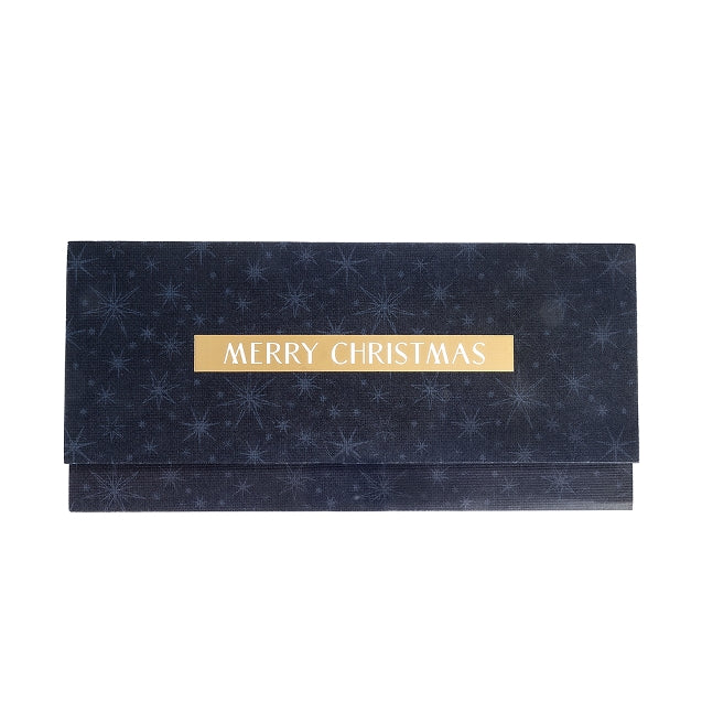 Voucher Envelope Large - Merry Christmas Navy Stars