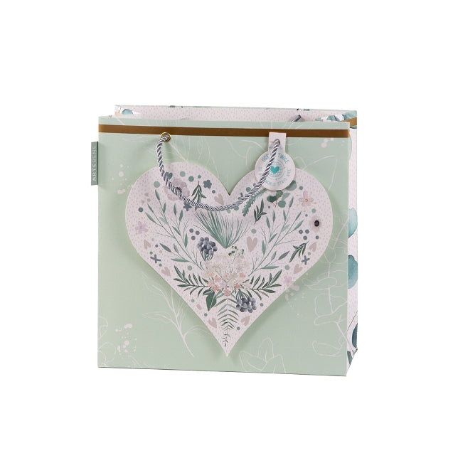 Gift Bag 3D Floral Heart