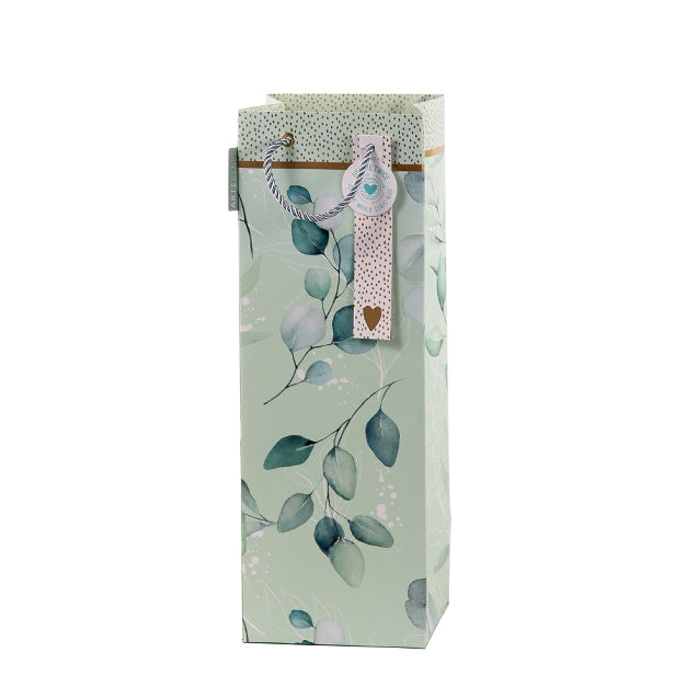 Gift Bag Mint Green Eucalyptus Bottle Bag