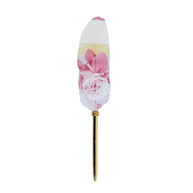 Summer Rose Feather Pen