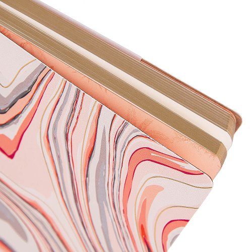 Majoie Journal - Pink Marble Swirl