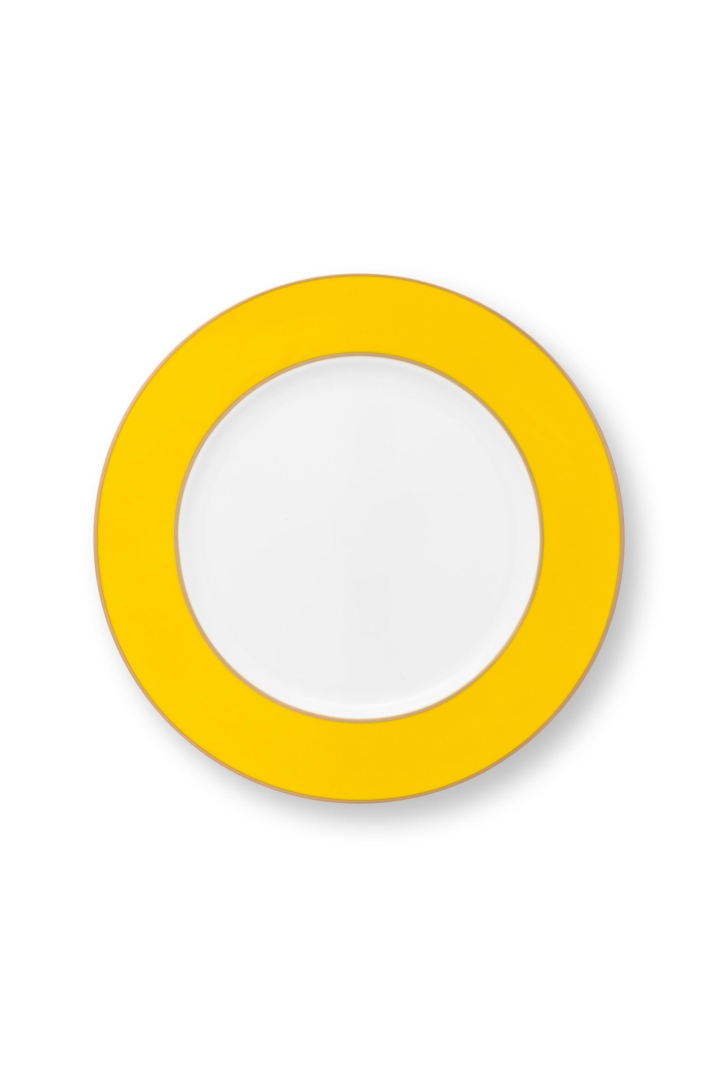 Plate Metal Yellow 32cm