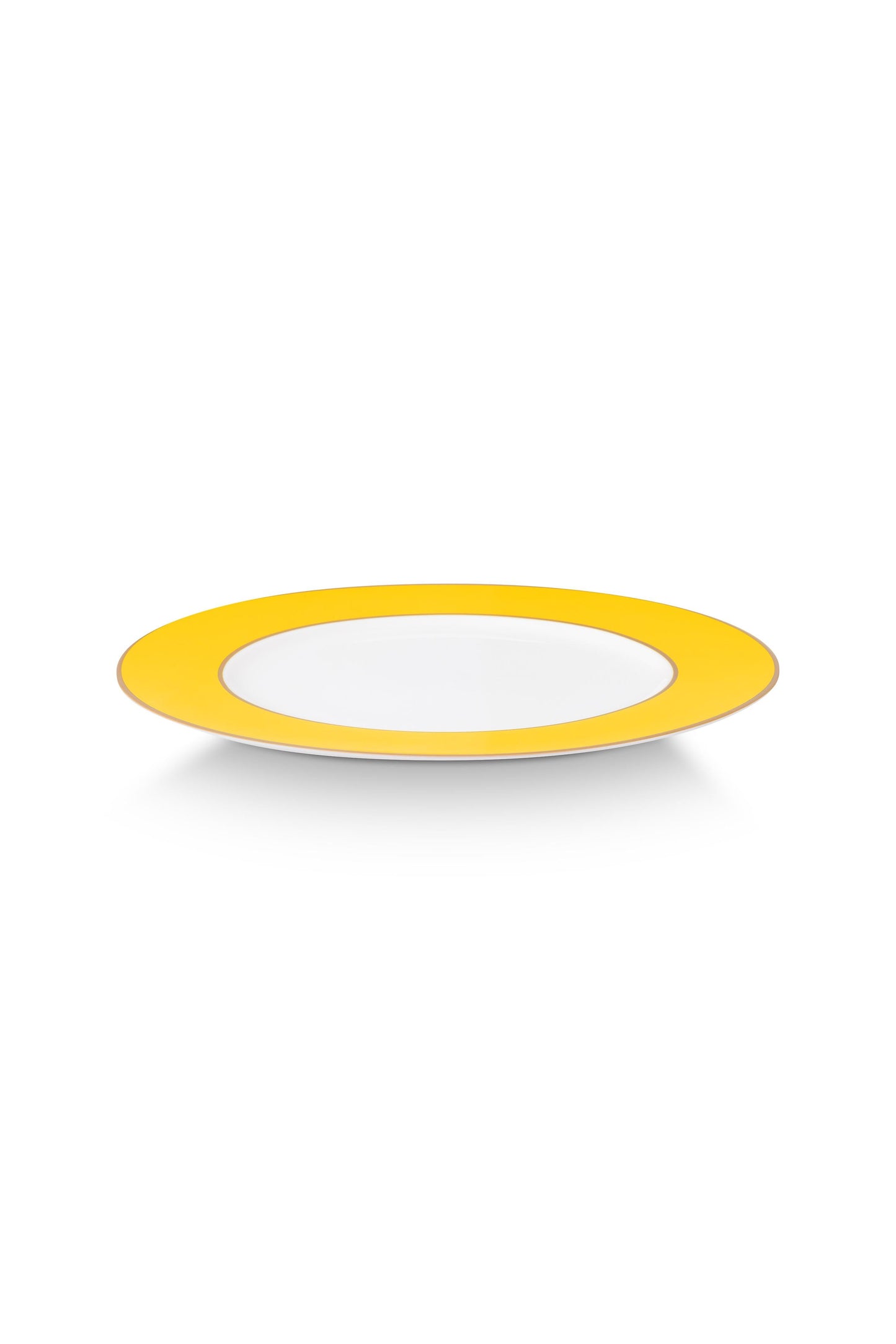 Plate Metal Yellow 32cm