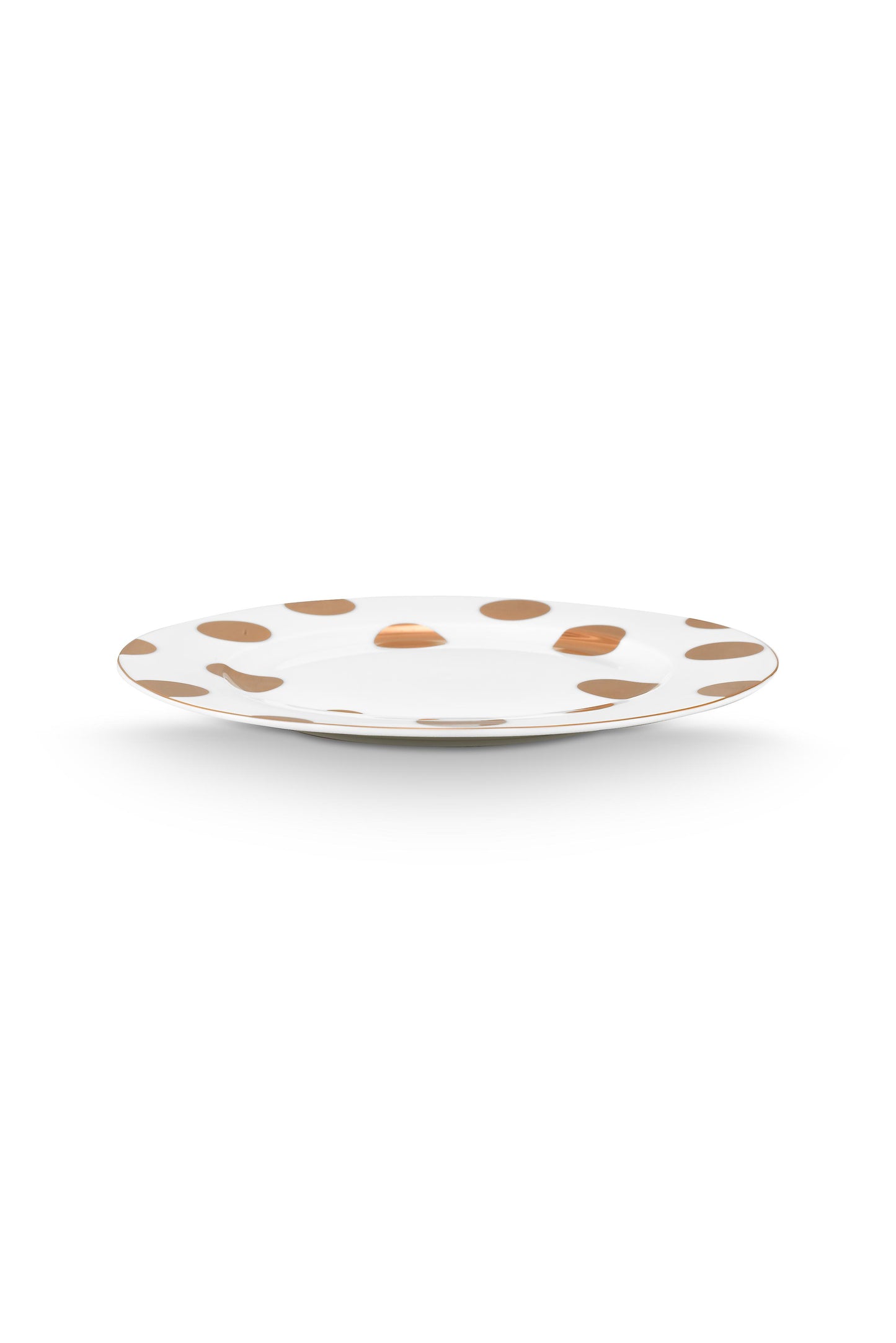 Plate Dot Delight White-Gold 23cm
