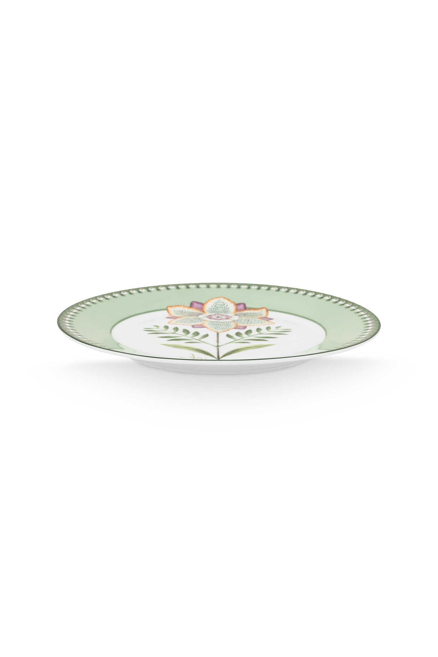 Plate Lily & Lotus Light Green 21cm
