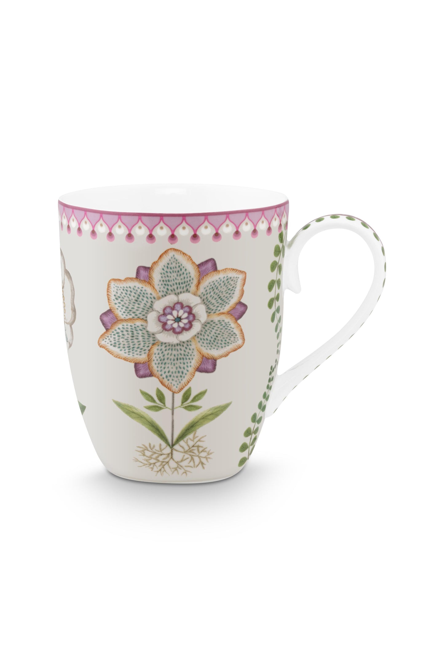 Mug Large Lily & Lotus Off White 350ml