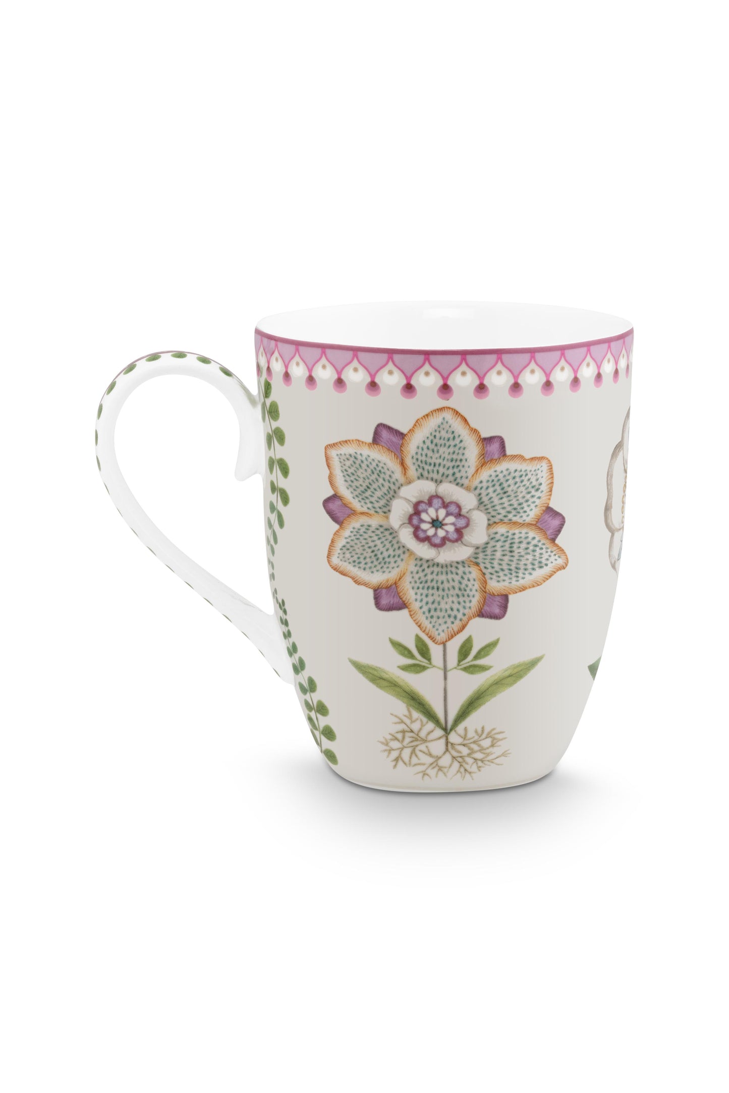 Mug Large Lily & Lotus Off White 350ml