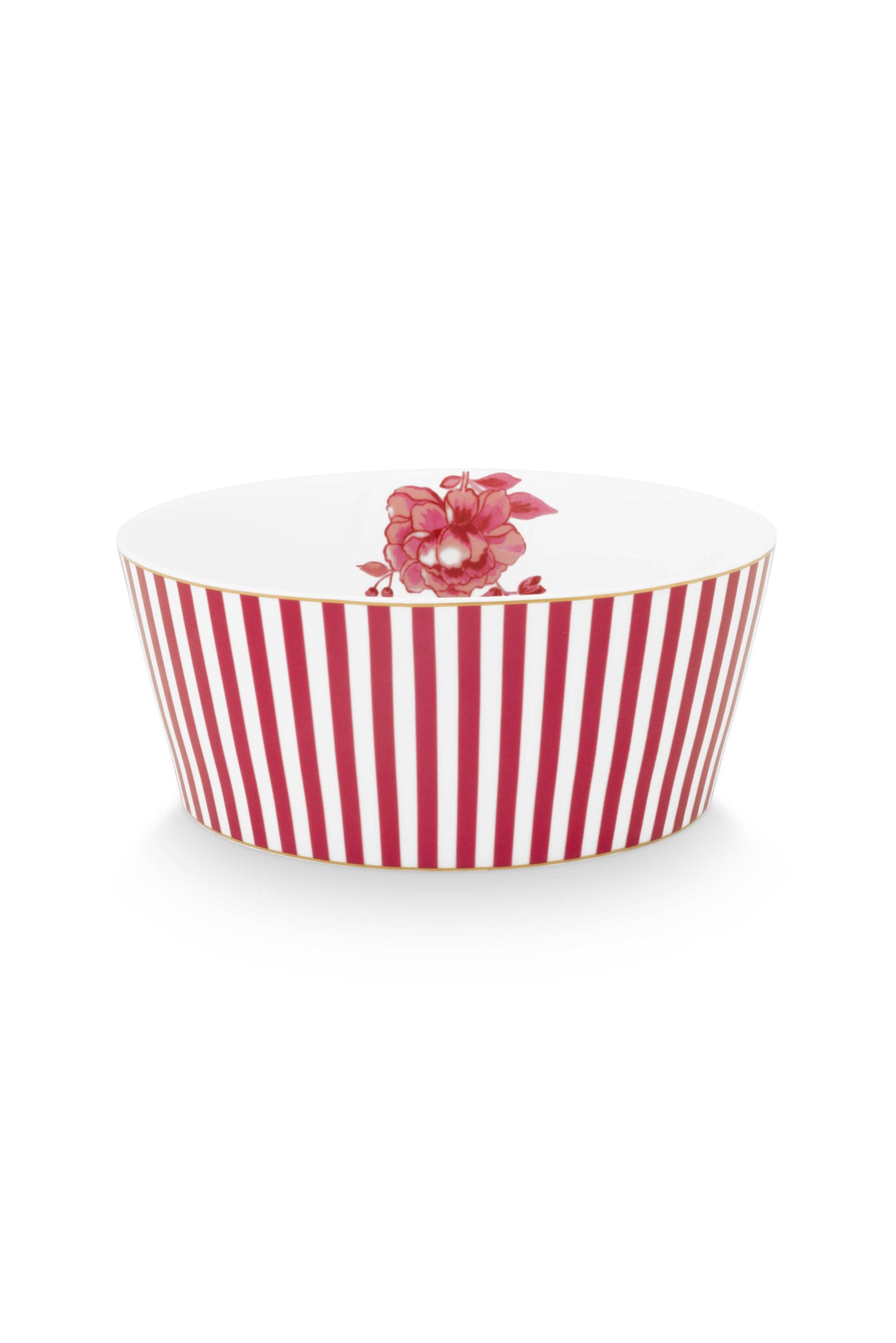 Bowl Royal Stripes Dark Pink 15cm