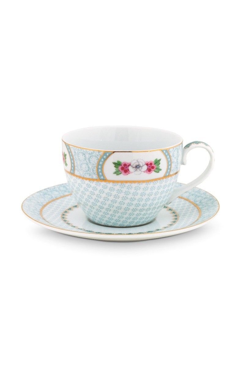 Cup & Saucer Blushing Birds White 280ml