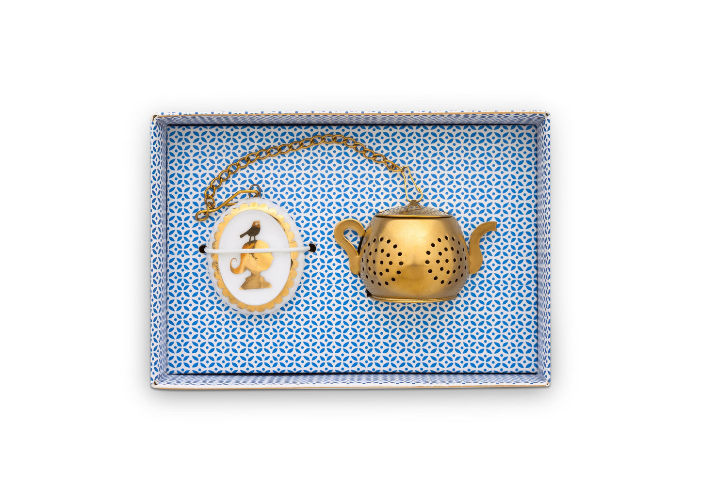 Tea Infuser Medallion Royal White