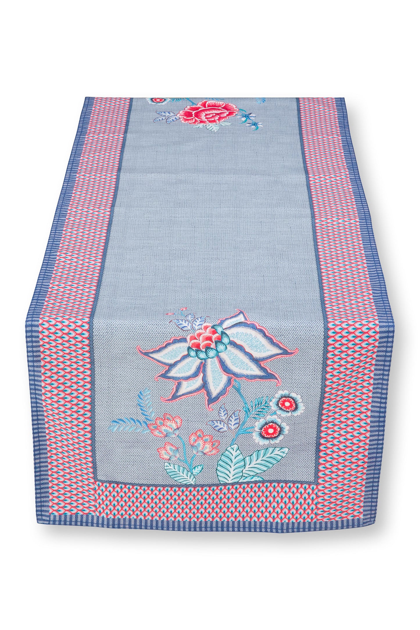 Table Runner Flower Festival Blue 50x150cm