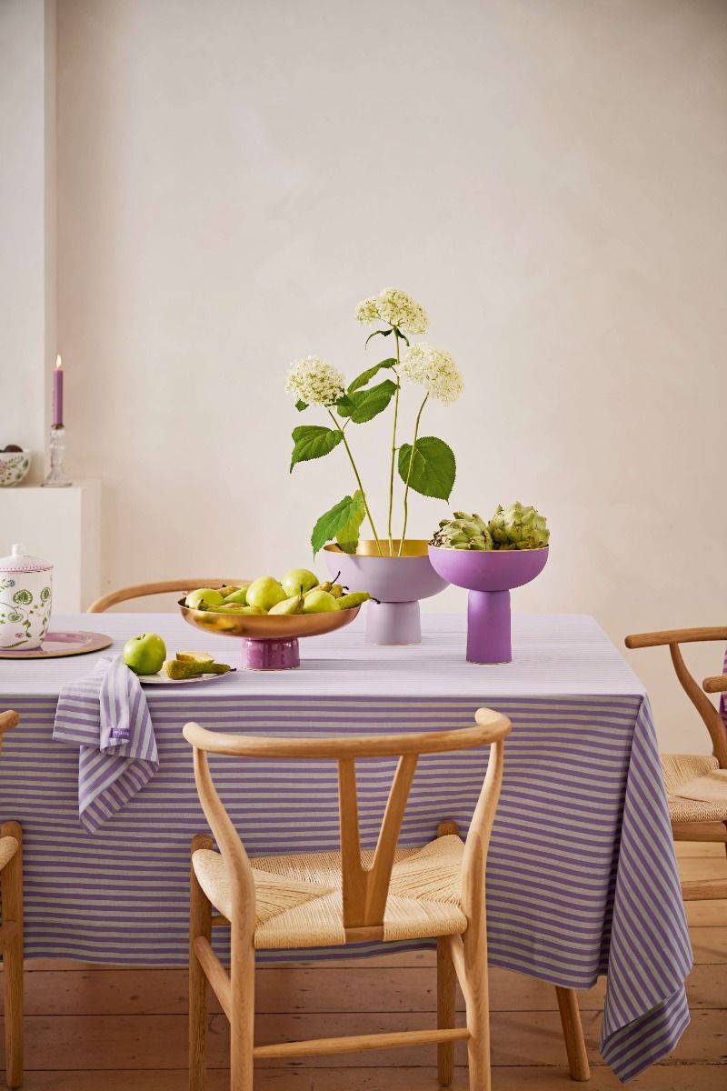 High Tray Metal Matte Lilac 24x23cm