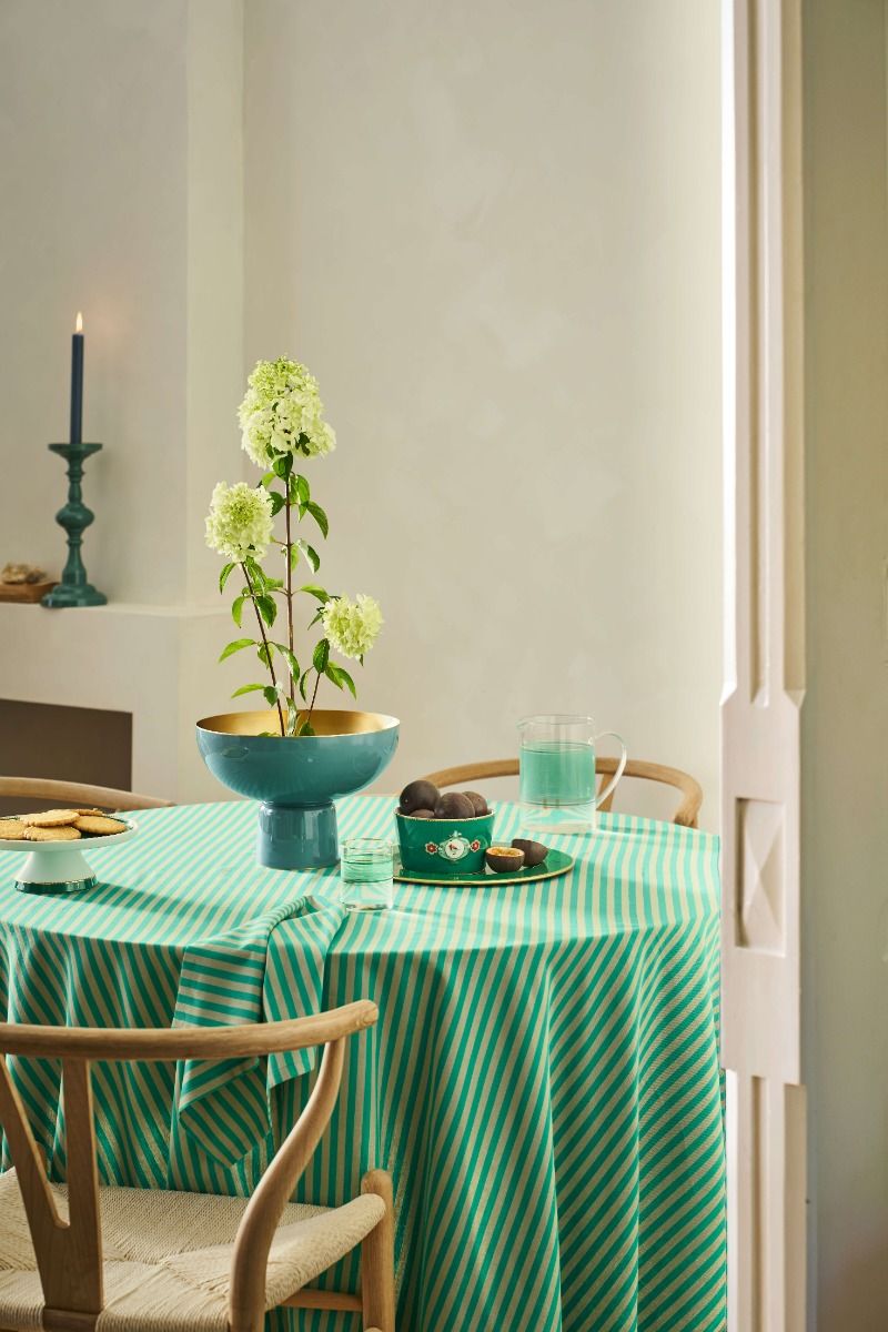 High Tray Metal Light Blue 30x20cm