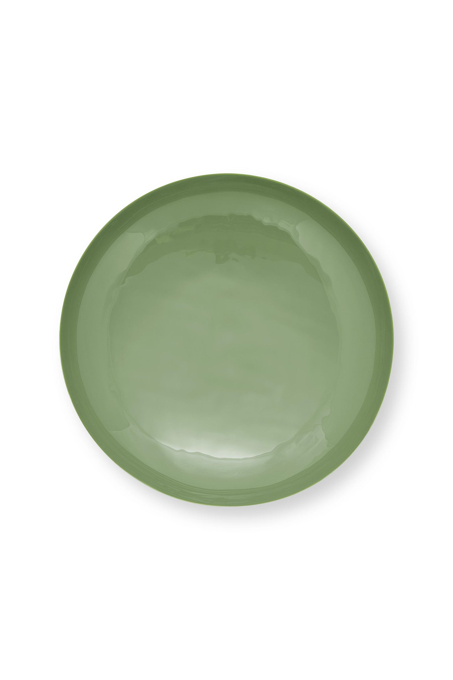 Low Tray Metal Mid Green 35x12.5cm