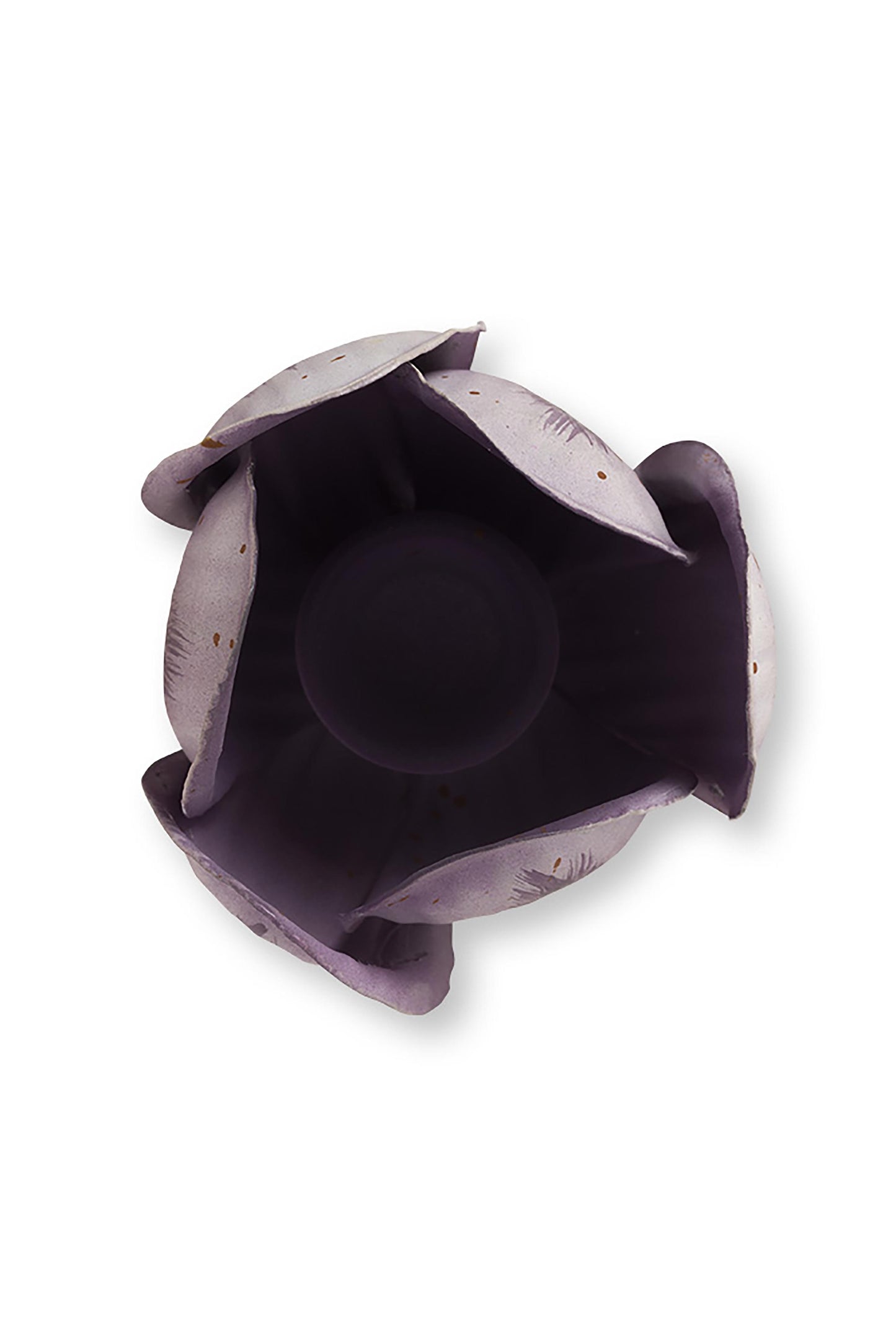 Gift Set of 2 Tulip Candle Holders Metal Lilac