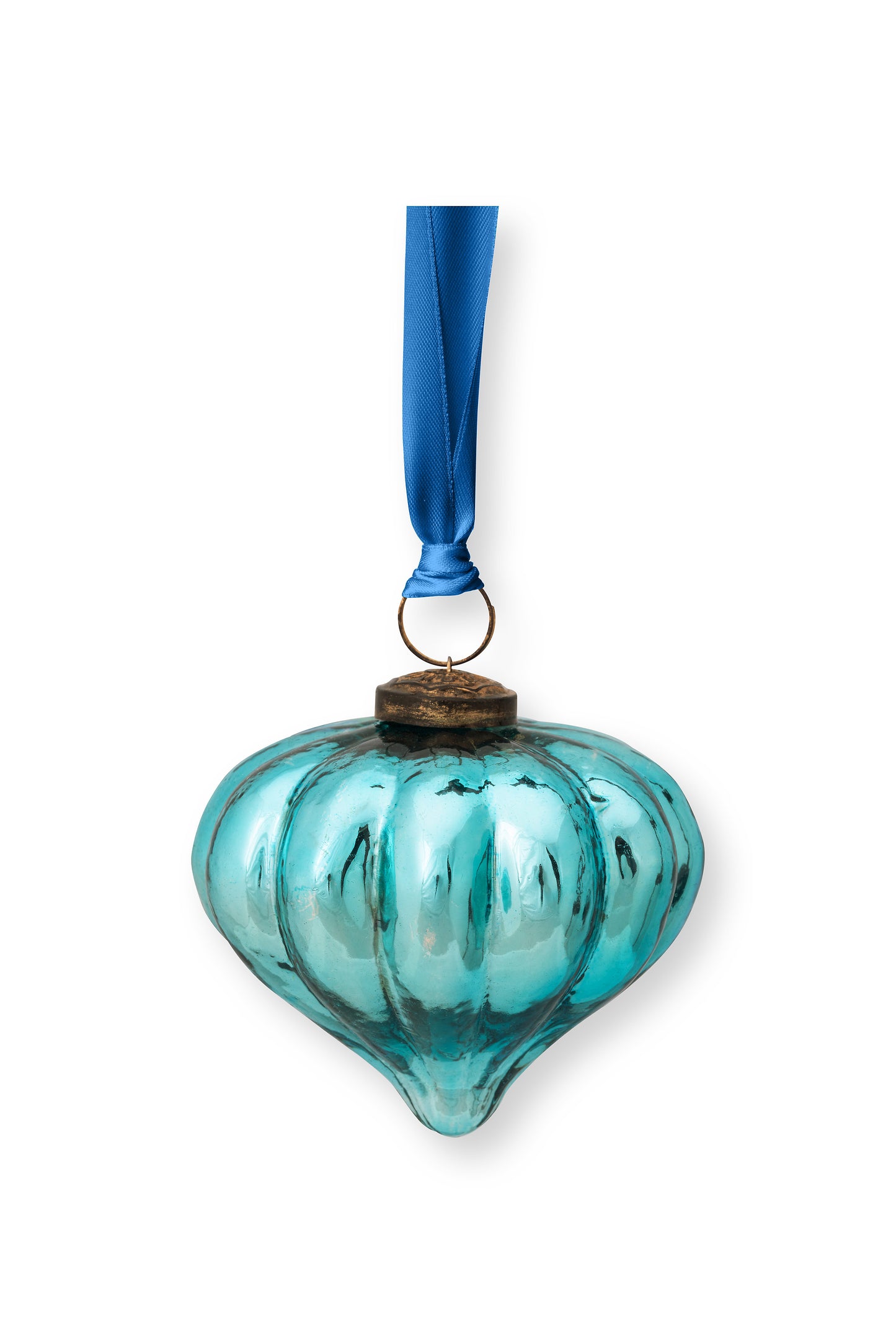 Ornament Glass Light Blue 10cm
