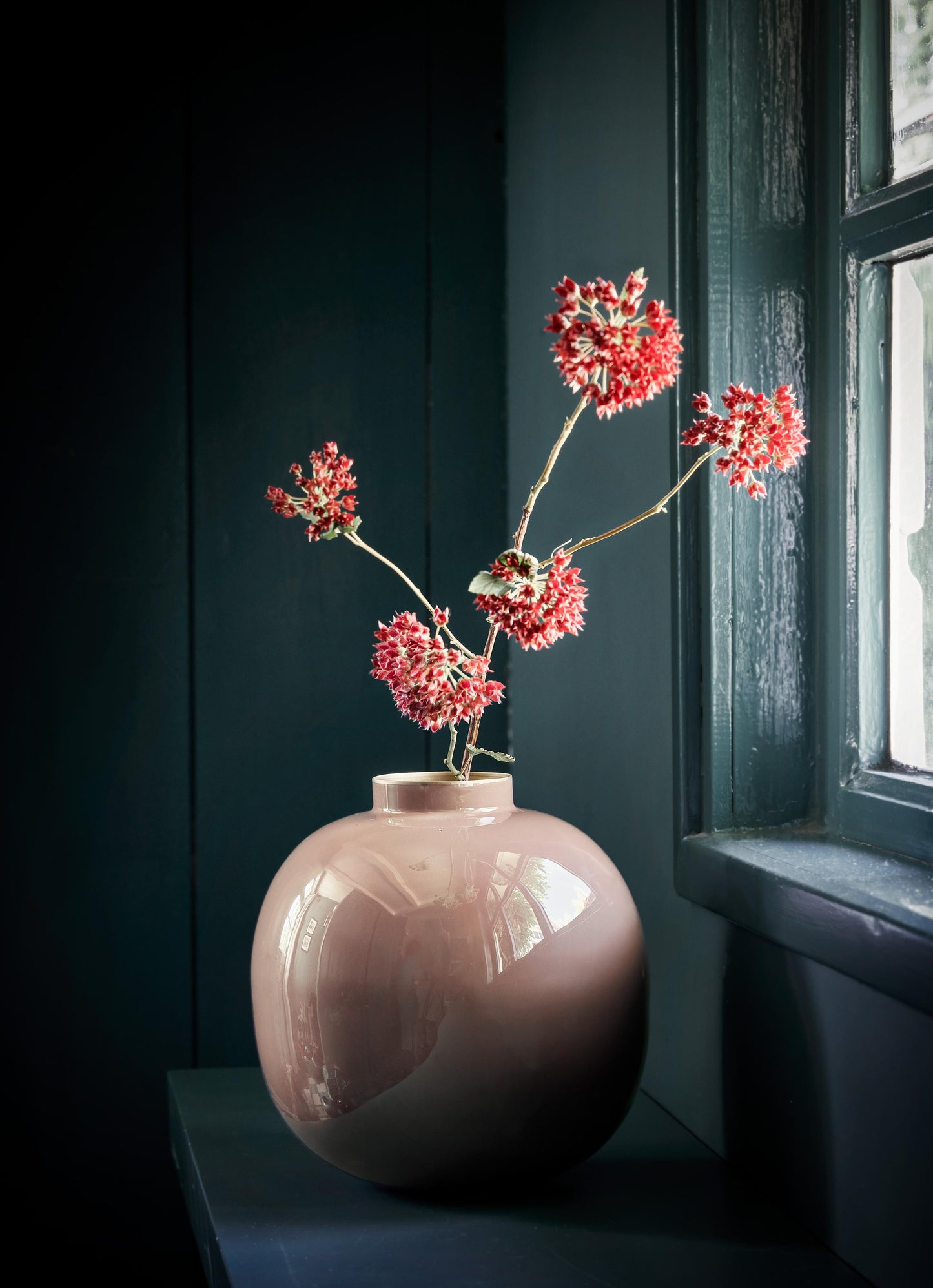 Vase Metal Rust 23cm