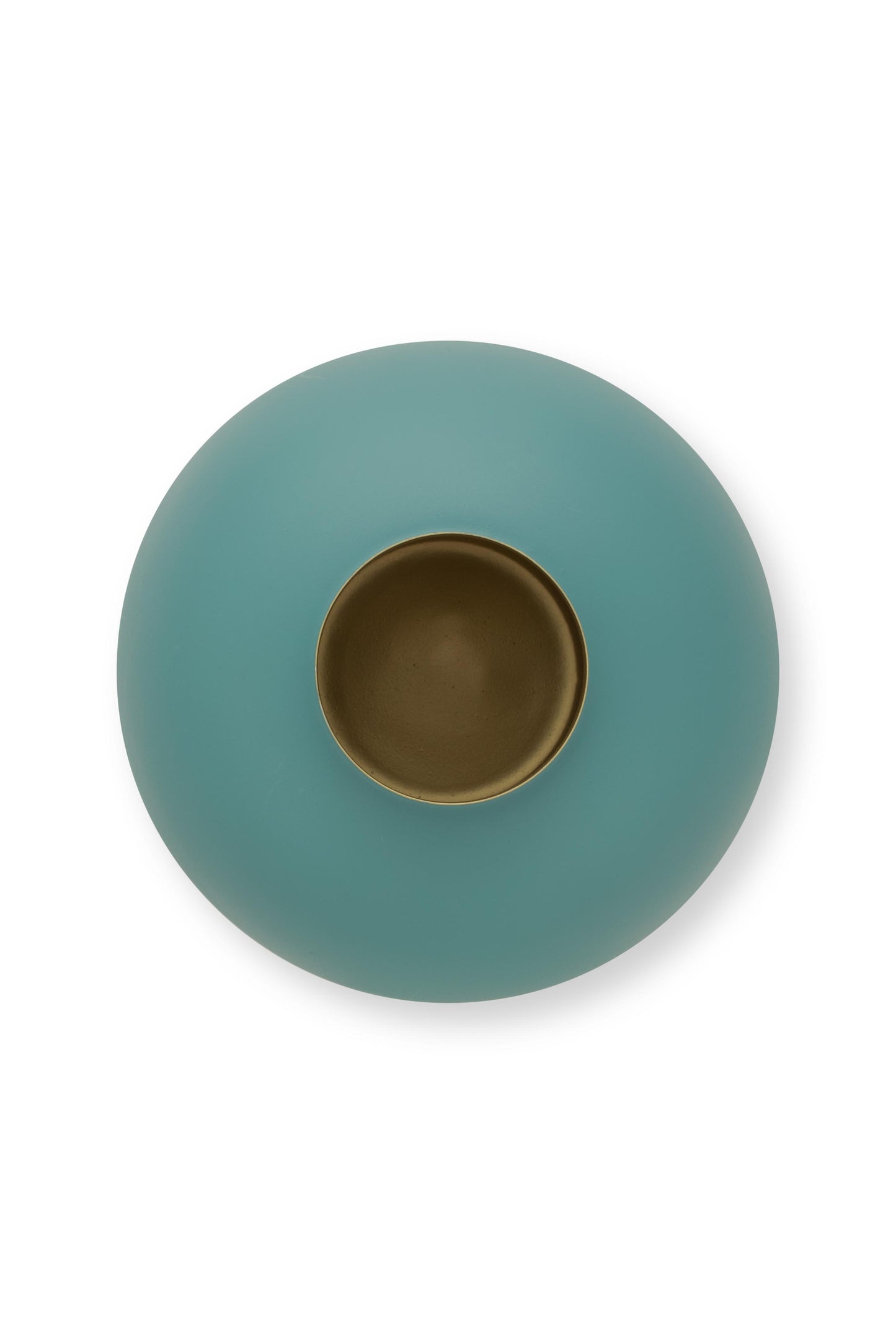 Vase Metal Matte Light Blue 32cm