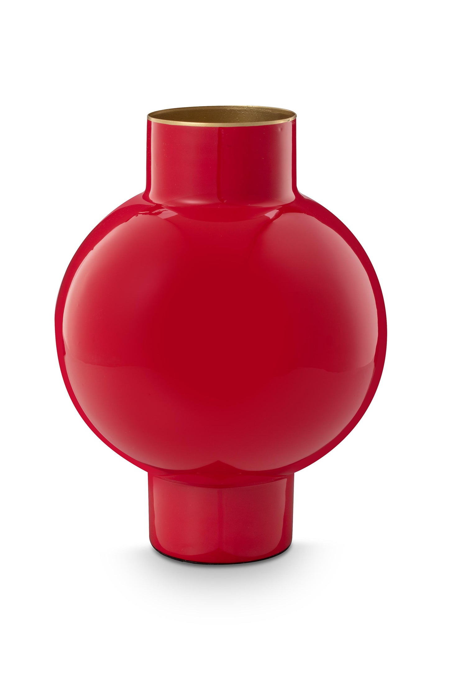 Vase Metal Small Red 18x24cm