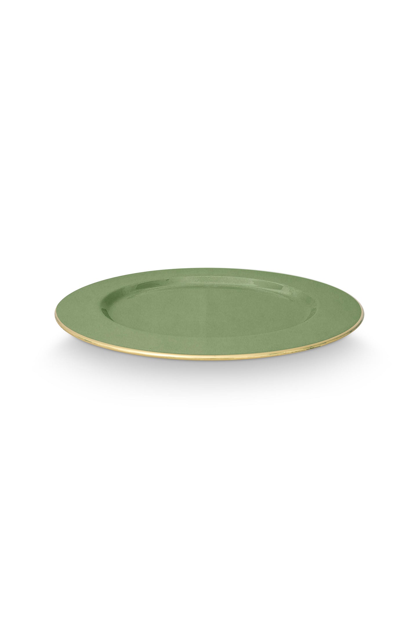 Plate Metal Mid Green 32cm