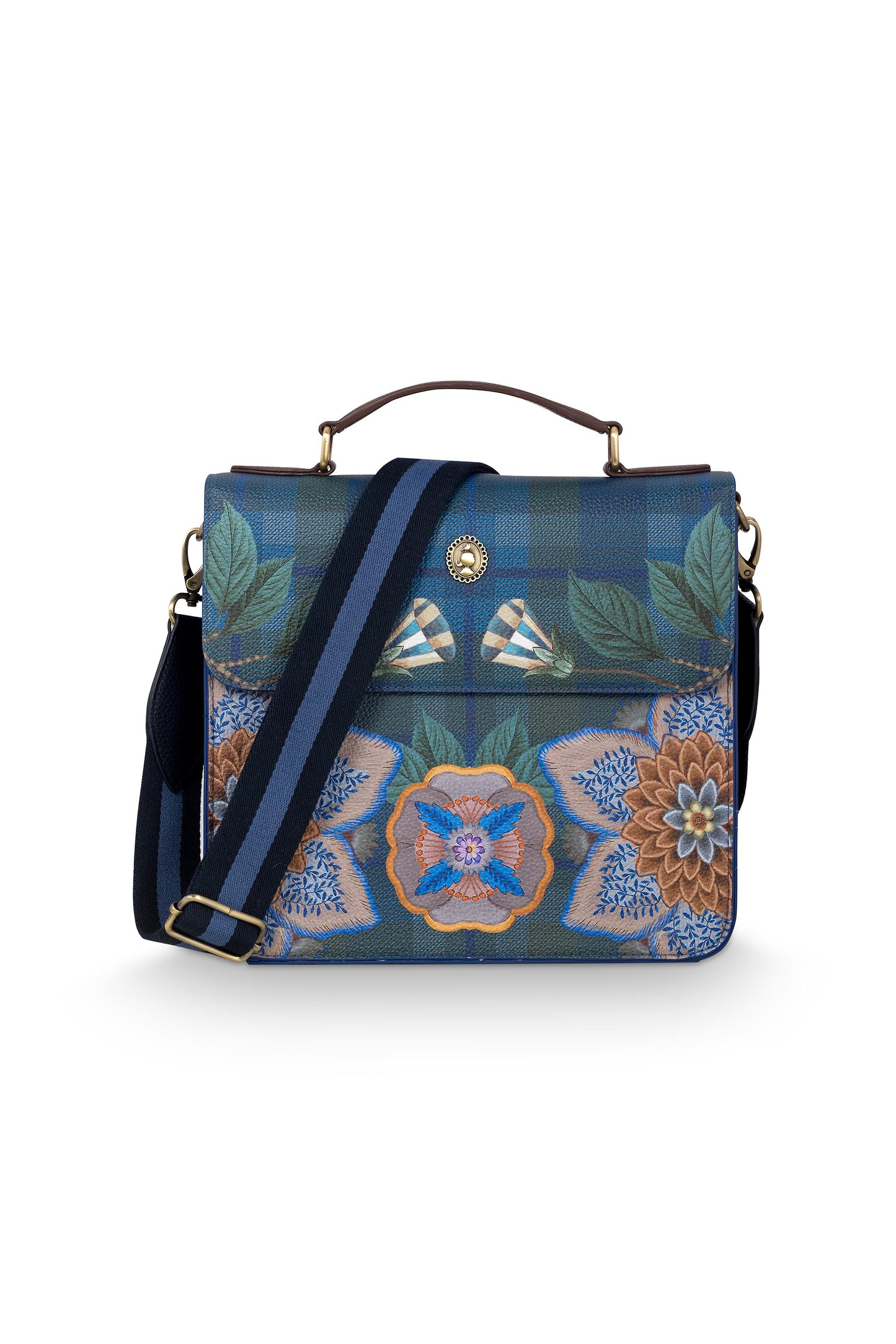Frances Cross Body Flap Flores Felices 25x9x21.5cm